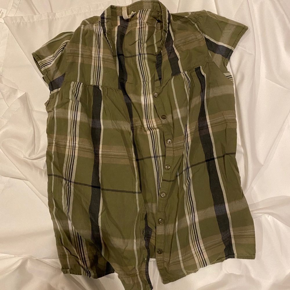 Green Plaid Shirt